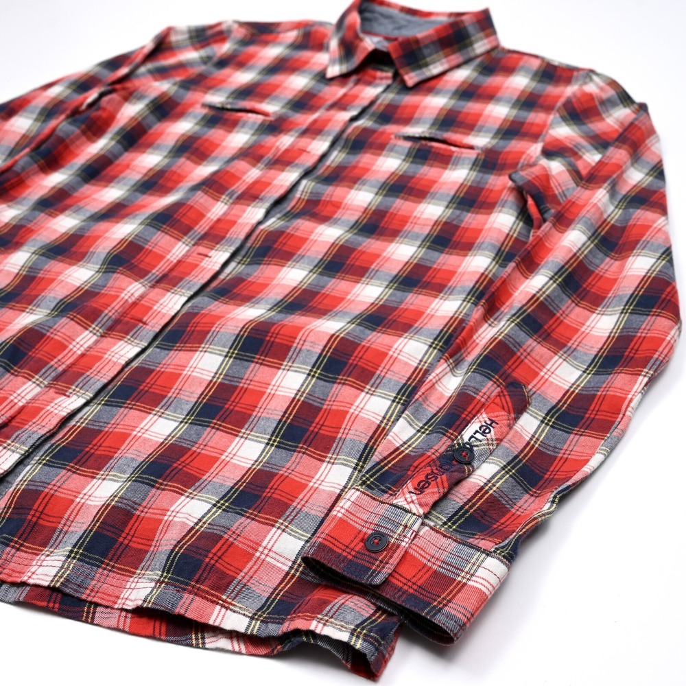Helly Hanson Womens Plaid Flannel Shirt Button Up Pockets‎ Flannel Outdoor Large